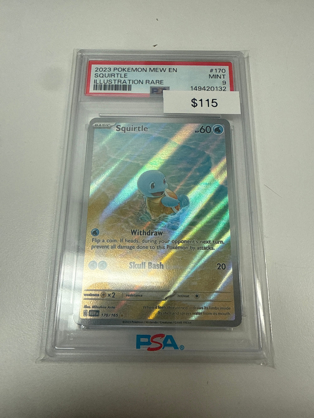 Pokemon Squirtle PSA 9