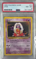 1999 POKEMON GAME #31 JYNX PSA 8