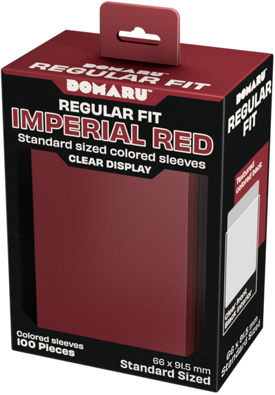 Gatherer's Tavern DOMARU Regular Fit Sleeves - Standard Size - 100ct - Imperial Red