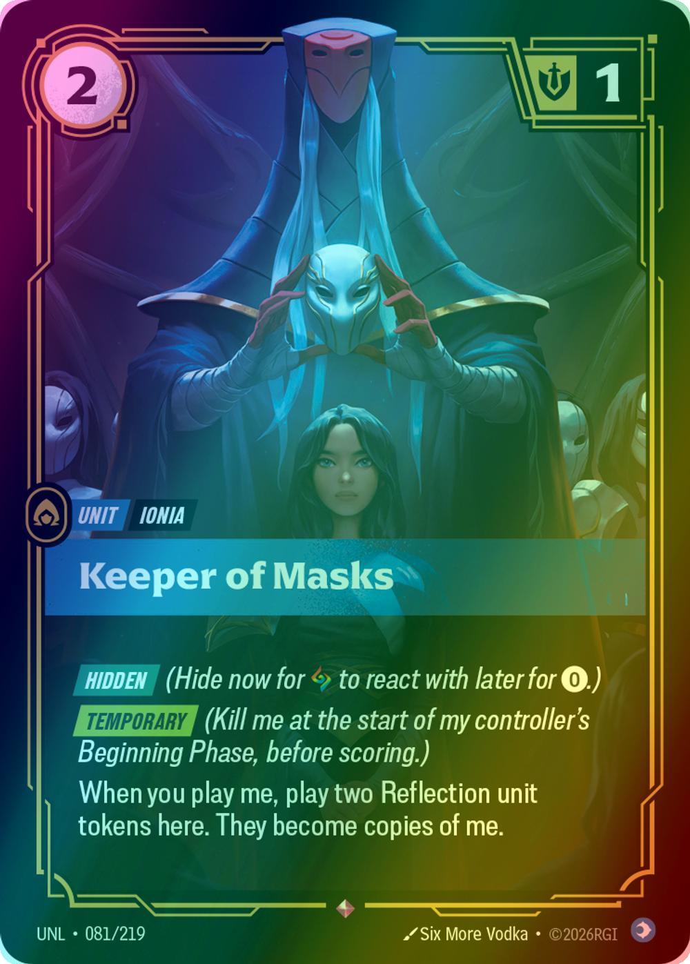 Keeper of Masks - 081/219 [Unleashed] [Foil]