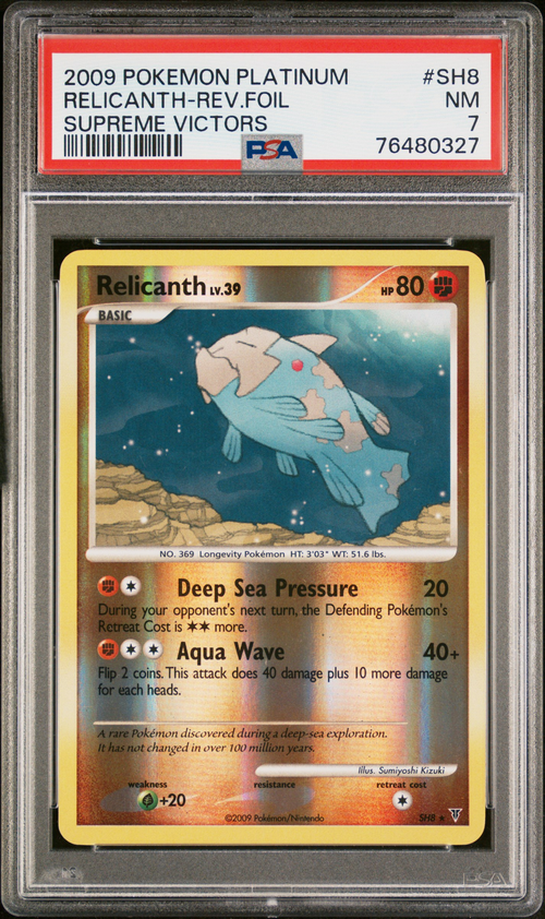 PSA 7 RELICANTH-REV.FOIL SUPREME VICTORS