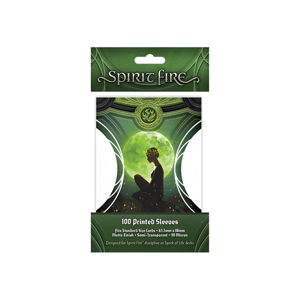 Spirit Fire: Semi-transparent Printed Sleeves: Be at Peace [Green]
