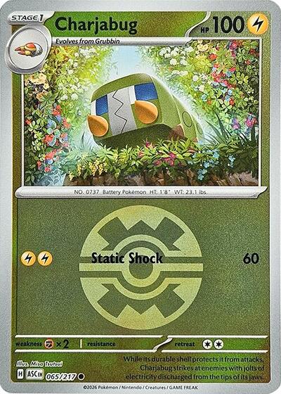 Charjabug - Quick Ball - 065/217 - Common [me025-065] [Reverse Holo]