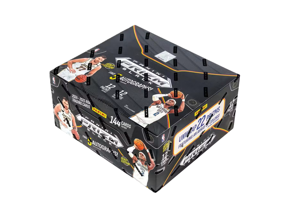2024/25 Panini Prizm Black Basketball Hobby 12 Box Case