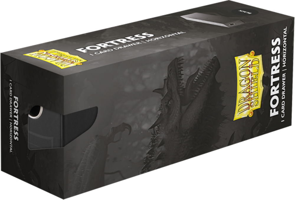 Dragon Shield Fortress Card Drawers - 1 Row - 435+ - Black