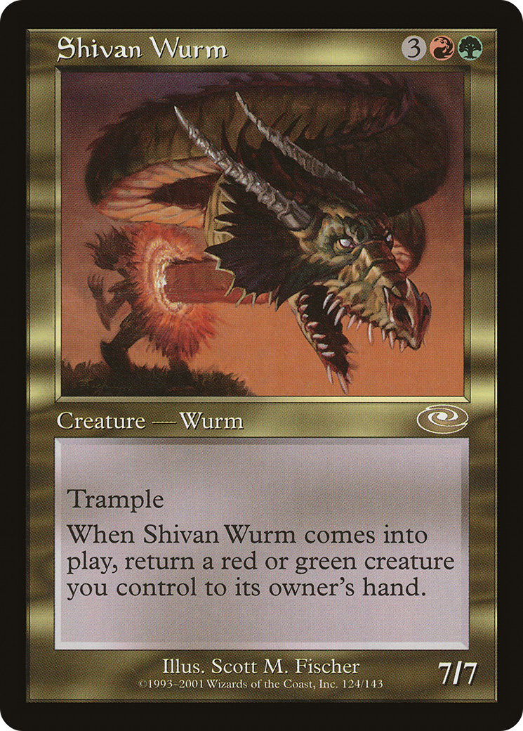 Shivan Wurm (PLS-124) - Planeshift Foil