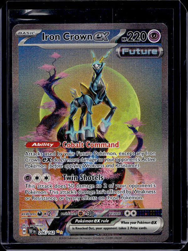2024 Pokémon Temporal Forces Iron Crown EX 206/162 Special Illustration Rare