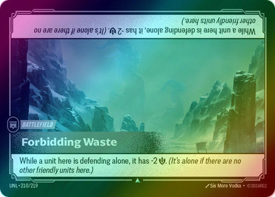 Forbidding Waste - 210/219 [Unleashed] [Foil]