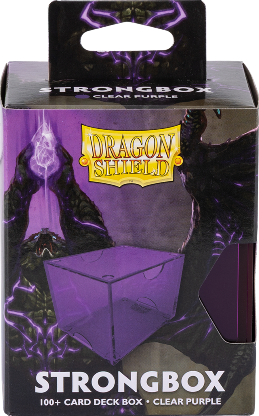 Dragon Shield Strongbox Deck Case - 100+ - Clear Purple