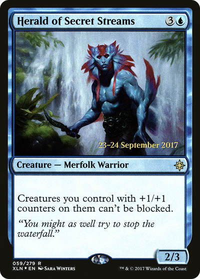 Herald of Secret Streams (PRE-59S) - Ixalan Promos Foil