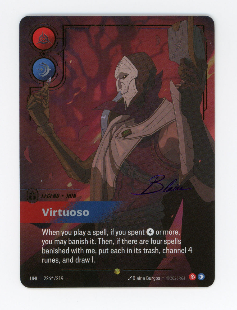 Virtuoso (Jhin) — Signature|Foil — ID 17551