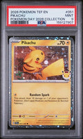 2026 POKEMON TEF EN-TEMPORAL FORCES #051 PIKACHU POKEMON DAY 2026 COLLECTION PSA 9