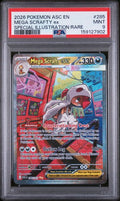 2026 POKEMON ASC EN-ASCENDED HEROES #285 MEGA SCRAFTY ex SPECIAL ILLUSTRATION RARE PSA 9