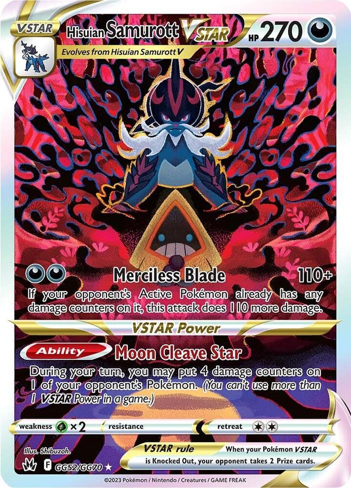Hisuian Samurott VSTAR - SWSH: Crown Zenith: Galarian Gallery
