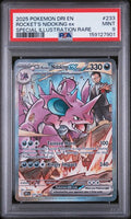 2025 POKEMON DRI EN-DESTINED RIVALS #233 ROCKET'S NIDOKING ex SPECIAL ILLUSTRATION RARE PSA 9