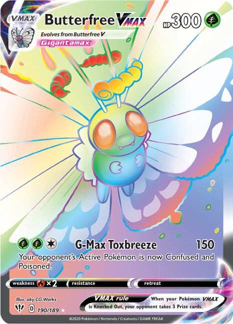 Butterfree VMAX (Secret) - SWSH03: Darkness Ablaze