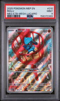 2025 POKEMON MEP EN-ME BLACK STAR PROMO #010 RIOLU MEG ETB-MEGA LUCARIO PSA 9