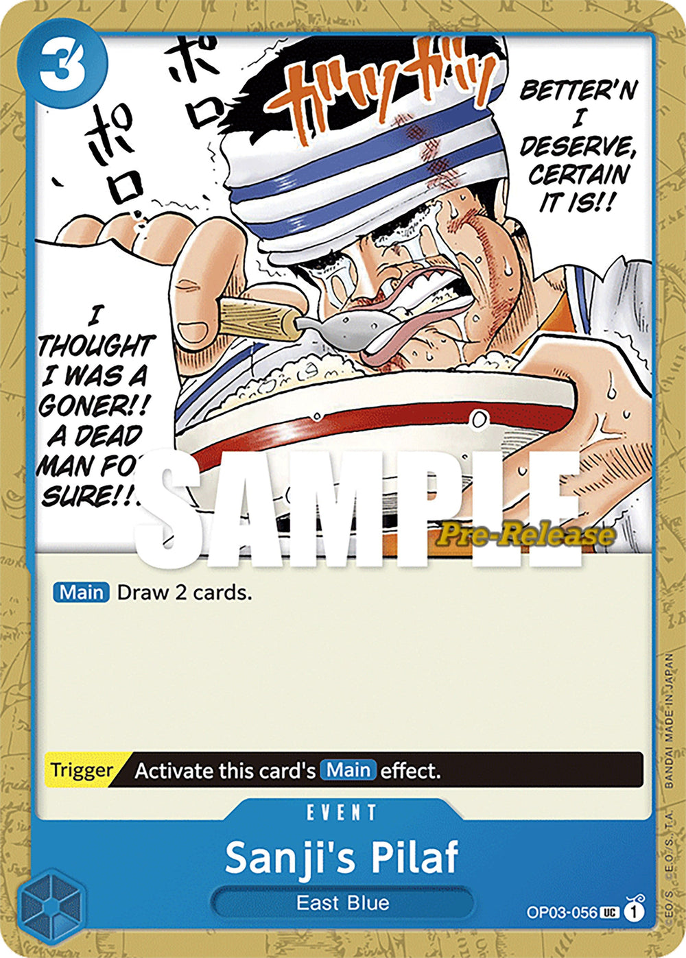 Sanji's Pilaf - OP03-056 - (Pillars of Strength Pre-Release Cards)