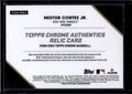 2024 Topps Chrome Nestor Cortes Jr. Authentics Patch #TCA-NCJ Gold Refractor /50