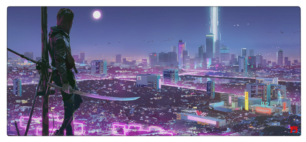 NEON Desk Mat XL (Kwerty x Chin Fong)