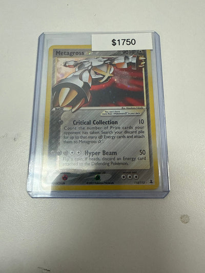Pokemon Metagross Gold Star Holo #113/113