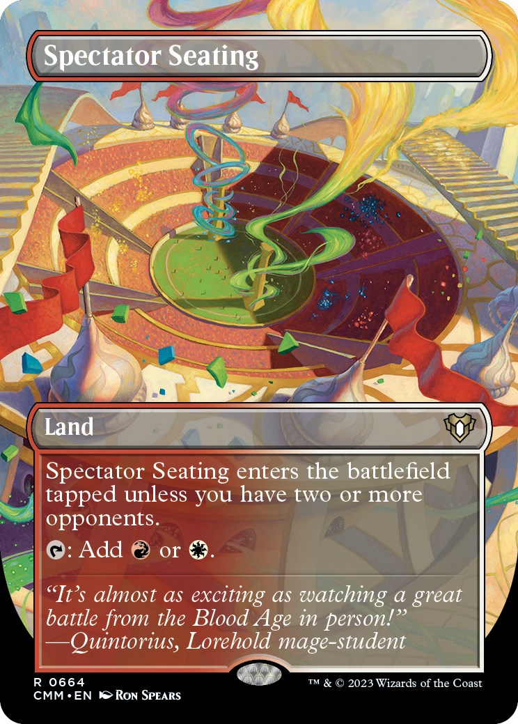 Spectator Seating (Borderless) - 664 - (Commander Masters)