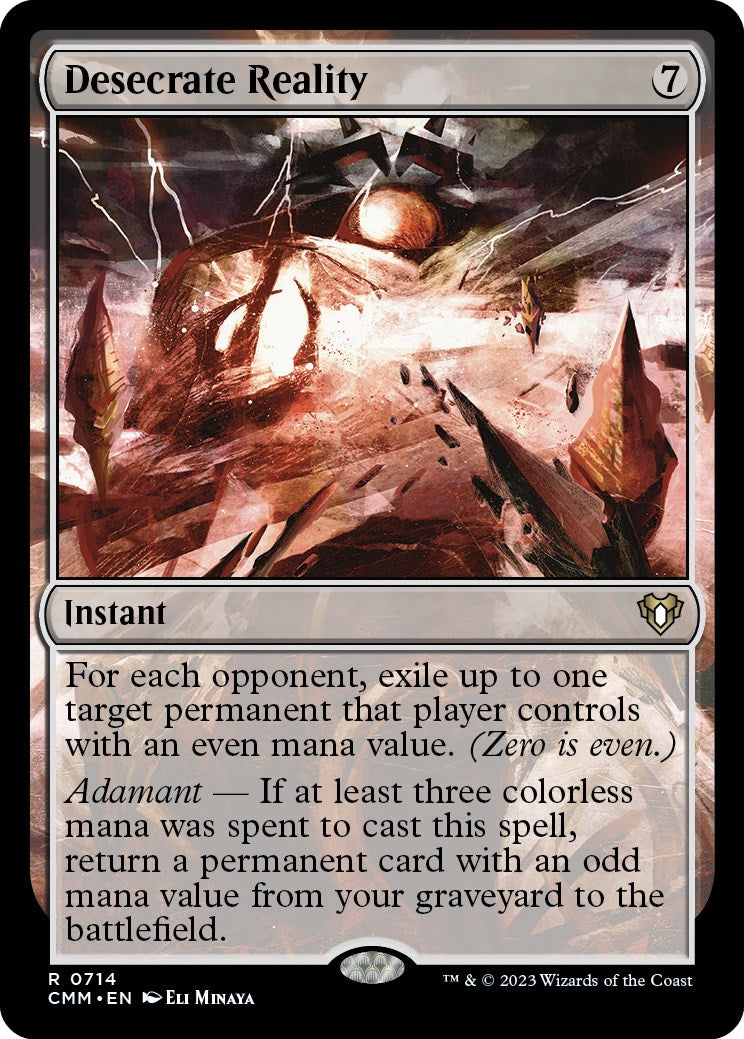 Desecrate Reality - 714 - (Commander Masters)