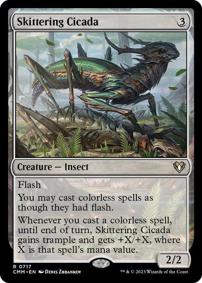 Skittering Cicada - 717 - (Commander Masters)