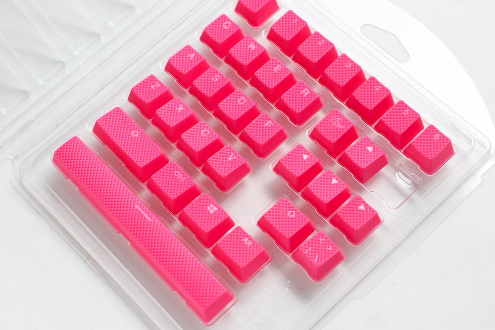 Ducky Pink Backlit 31 Key OEM Profile Double Shot ABS Rubber Keycap Set
