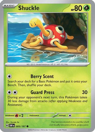 Shuckle 5 Sv03 Obsidian Flames