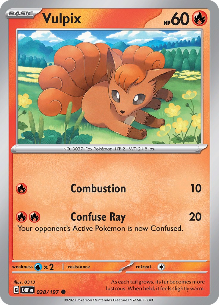 Vulpix - 028/197 - (SV03: Obsidian Flames)