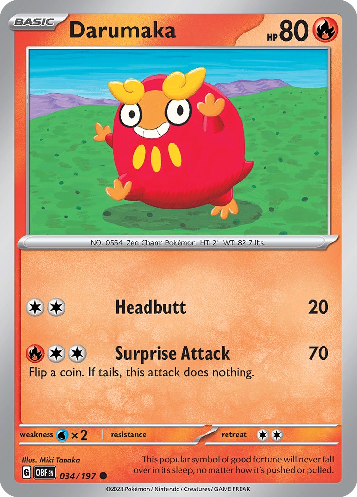 Darumaka - 034/197 - (SV03: Obsidian Flames)