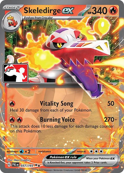 Skeledirge ex - 037/193 - Prize Pack Series Cards