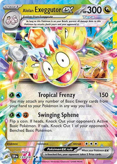 Alolan Exeggutor ex - 133/191 - SV08: Surging Sparks