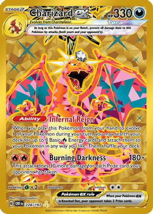 Charizard Ex 228 197 228 Sv03 Obsidian Flames Holofoil