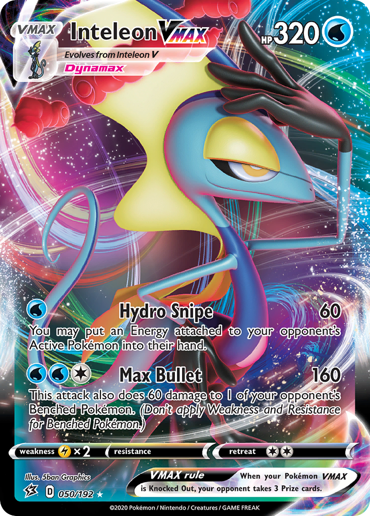 Inteleon Vmax 50 192 Rebel Clash Holofoil