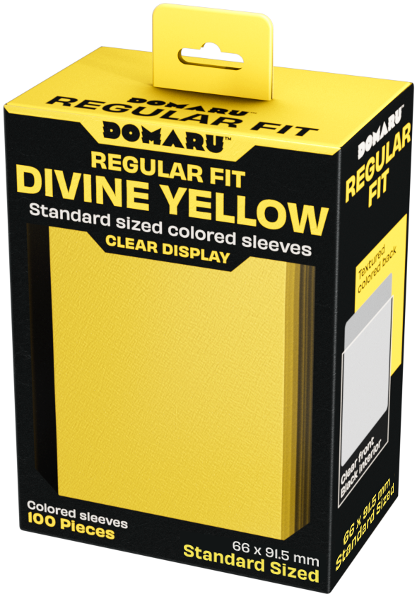 Gatherer's Tavern DOMARU Regular Fit Sleeves - Standard Size - 100ct - Divine Yellow