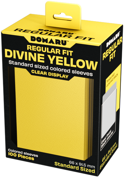 Gatherer's Tavern DOMARU Regular Fit Sleeves - Standard Size - 100ct - Divine Yellow