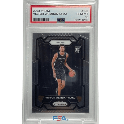 2023/24 Panini Prizm Victor Wembanyama #136 Rookie PSA 10