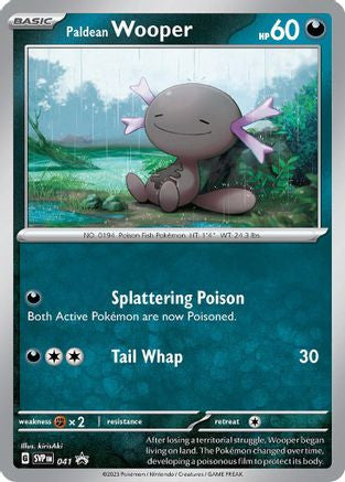 Paldean Wooper 41 Sv Scarlet Violet Promo Cards Holofoil
