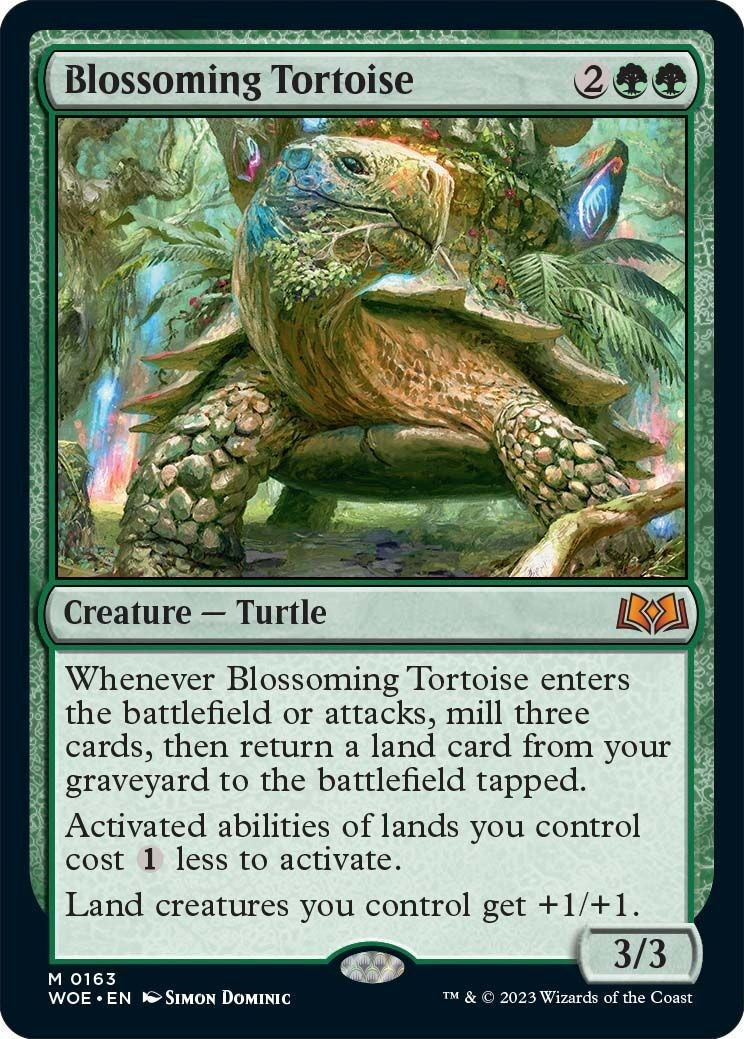 Blossoming Tortoise - 163 - (Wilds of Eldraine)
