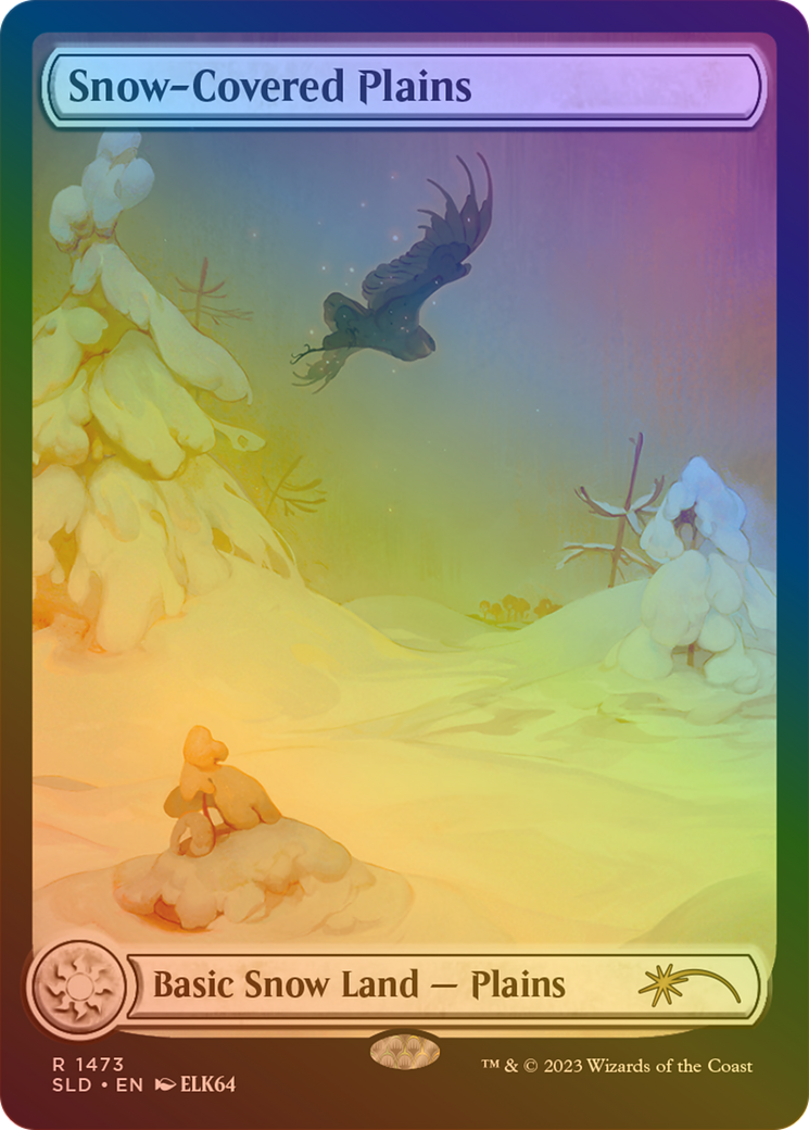 Snow-Covered Plains (SLD-1473â˜…) - Secret Lair Drop: (Full Art) Foil