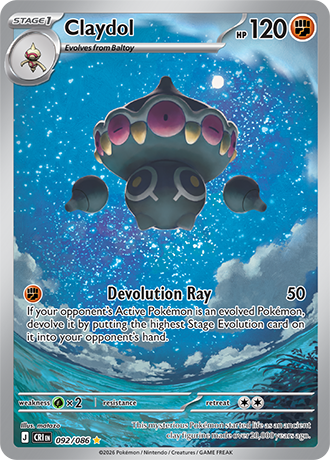 Claydol - 092/086 - Illustration Rare [me04-092] [Ultra]