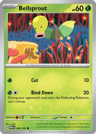 Bellsprout 69 Sv Scarlet And Violet 151 Reverse Holofoil