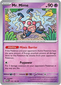 Mr Mime 122 165 122 Sv Scarlet And Violet 151 Reverse Holofoil