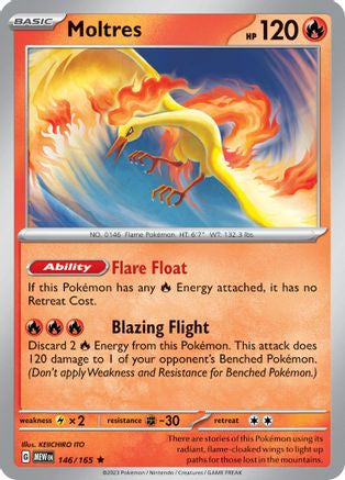 Moltres 146 Sv Scarlet And Violet 151 Holofoil