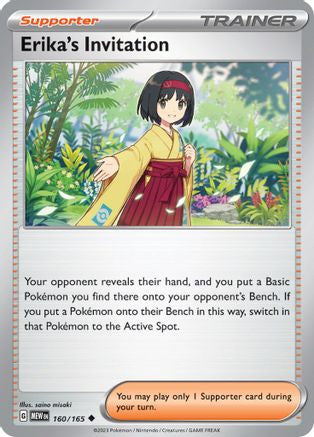 Erika's Invitation 160 165 160 Sv Scarlet And Violet 151 Reverse Holofoil
