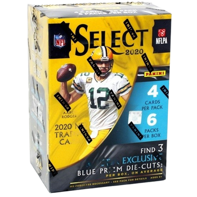 2020 Panini Select Football Blue Prizm Blaster Box