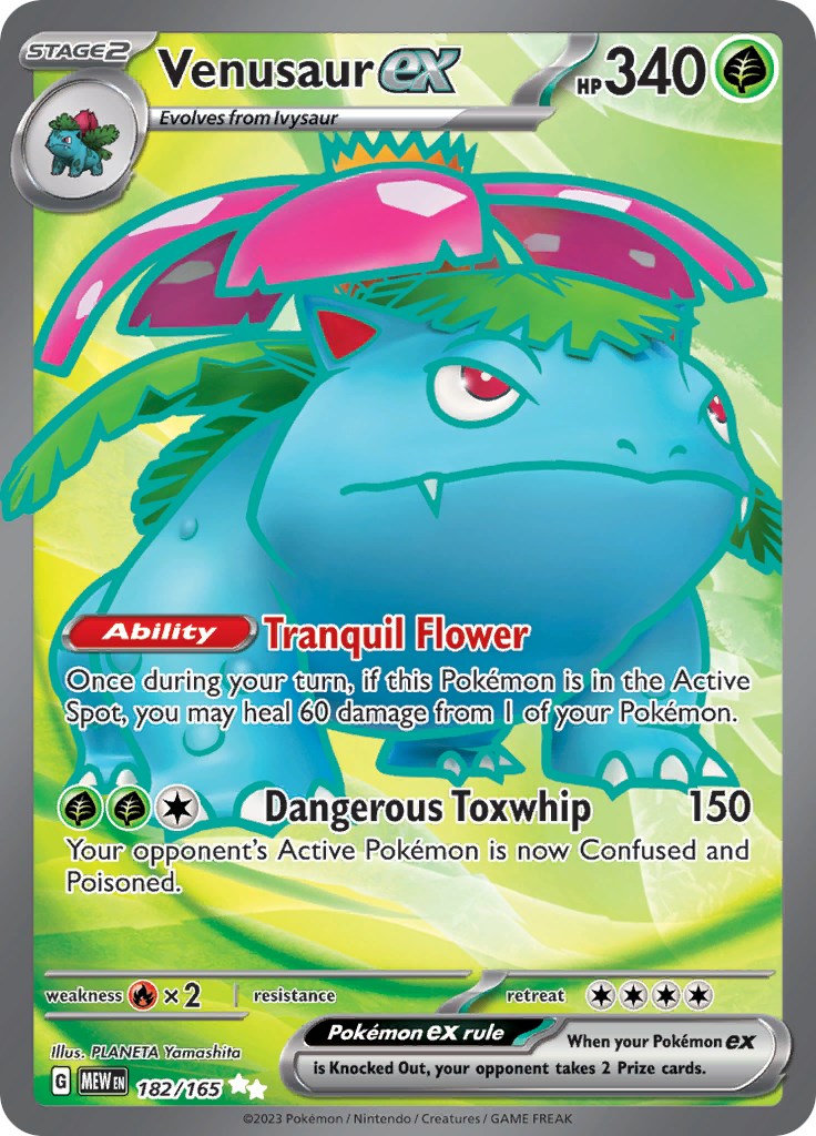 Venusaur ex - 182/165 - 182/165 - (SV: Scarlet & Violet 151)