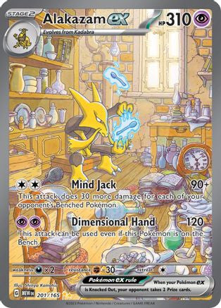 Alakazam Ex 201 165 201 Sv Scarlet And Violet 151 Holofoil